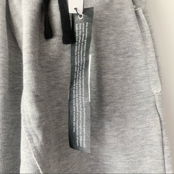 Nununu Raw Sweatpants Heather Grey - Picture 5 of 8